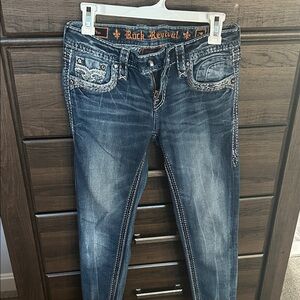 Rock Revival Women's Dark Blue Skinny Jeans